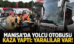 Manisa'da yolcu otobüsü kaza yaptı! 50 metre sürükledi...