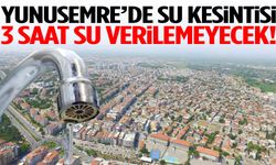 Yunusemre’de su kesintisi!