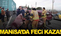 Manisa'da feci kaza: Tırla çarpışan otomobil sürücüsü hayatını kaybetti