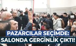 Pazarcılar seçimde: Salonda gerginlik çıktı!