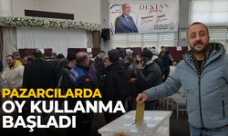 Pazarcılarda oy kullanma işlemi başladı