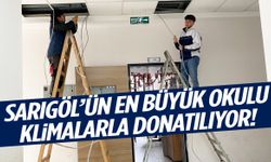 Sıcak-soğuk derdi bitiyor! Sarıgöl’ün en büyük okuluna 26 klima