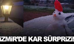 İzmir’de kar sürprizi... Yüksek kesimler beyaza büründü