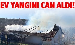 Uşak’ta ev yangını can aldı!