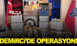 Demirci’de kaçak tütün operasyonu: Yüklü miktarda ele geçirildi
