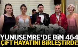 Yunusemre’de bin 464 çift hayatını birleştirdi!