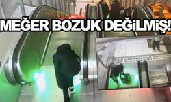 Yürüyen merdivenleri vandallar yürütmüyormuş!