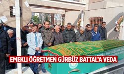 Emekli öğretmen Gürbüz Battal son yolculuğuna uğurlandı