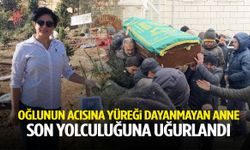 Evlat acısına dayanamadı… Oğlunun mezarı başında fenalaşan anne toprağa verildi