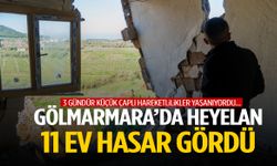 Gölmarmara’da heyelan! 11 ev hasar gördü!