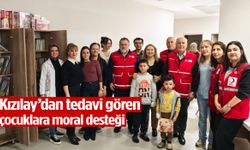 Kızılay’dan tedavi gören çocuklara moral desteği