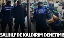 Salihli’de kaldırım işgaline dur denildi!