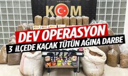 Manisa’da dev operasyon! 3 ilçede kaçak tütün ağına darbe