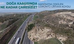 Manisa'da toprak kayması yaşanan yoldaki çalışmalar sürüyor