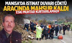 Manisa'da yağmur faciayı getirdi! İstinat duvarı otomobilin üstüne çöktü: 1 ölü
