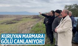 Marmara Gölü yeniden su tutuyor!