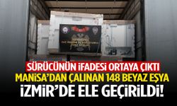 Manisa’dan çalınan 148 beyaz eşya İzmir’de ele geçirildi
