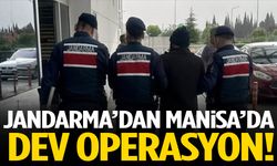 Jandarmadan Manisa’da dev operasyon! Onlarca tutuklama var…