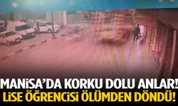 Manisa’da korku dolu anlar! İş makinesi öğrenciye çarptı