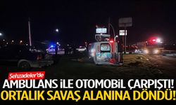 Şehzadeler’de feci kaza! Ambulans ile otomobil çarpıştı!