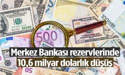 Merkez Bankası rezervlerinde 10,6 milyar dolarlık düşüş