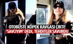 Otobüste ‘köpek’ kavgası! Savcıyım dedi, tehditler savurdu!
