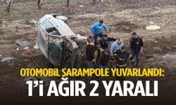 Otomobil şarampole yuvarlandı: 1’i ağır 2 yaralı