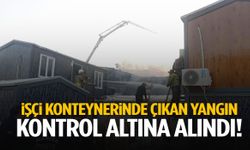 Şehzadeler’de işçi konteynerinde çıkan yangın söndürüldü!