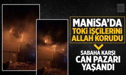 TOKİ şantiyesinde alevler yükseldi