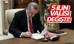 Cumhurbaşkanı Erdoğan imzaladı… 5 ilin valisi değişti!