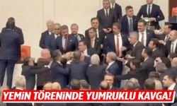 Meclis'te yemin töreninde yumruklu kavga!