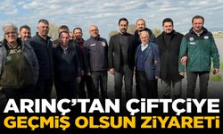 Arınç’tan çiftçiye geçmiş olsun ziyareti