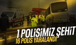 1 polisimiz şehit... 16 polis yaralandı!