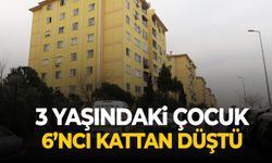 3 yaşındaki çocuk 6’ncı kattan düştü!