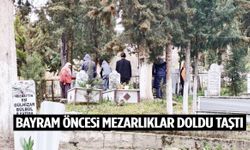 Gördes’te bayram öncesi mezarlıklar doldu taştı