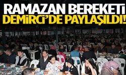 Demirci’de 5 bin kişi aynı sofrada buluştu
