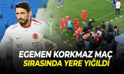 U21 Milli Takımı teknik direktörü maçta yere yığıldı