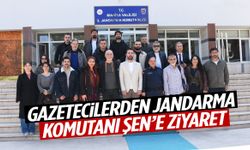 Gazetecilerden Jandarma Komutanı Şen’e ziyaret