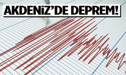 AFAD duyurdu: Akdeniz'de şiddetli deprem!