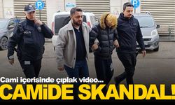 Cami içinde çıplak video skandalı… 17 yaşındaki şahıs adliyeye sevk edildi!