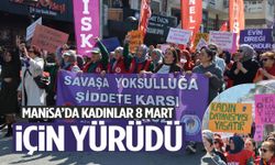 Manisa'da kadınlar 8 Mart için yürüdü
