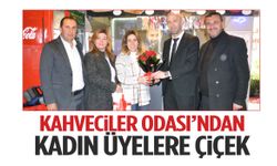 Kahveciler Odası’ndan kadın üyelere çiçek
