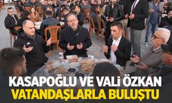 Kasapoğlu ve Vali Özkan vatandaşlarla iftarda buluştu
