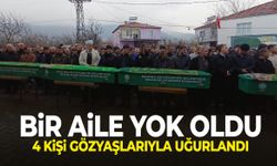 Manisa’da katledilen aile yan yana toprağa verildi