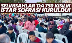 Kızılay ve kaymakamlıktan Selimşahlar’da 750 kişilik sofra