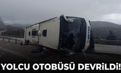 Konya’da yolcu otobüsü devrildi! Yaralılar var…