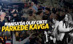 Manisa Basket-Karşıyaka maçında saha karıştı!