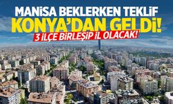 Manisa beklerken Konya'dan teklif geldi! İlçeler birleşip il olacak!