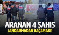 Manisa’da jandarma aranan 4 şahsı kıskıvrak yakaladı!