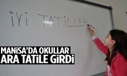 Manisa’da okullar ara tatile girdi!